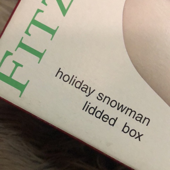 New in Box-Fitz and Floyd Lidded Snowman Box-Ceramic-2003 - Picture 4 of 16